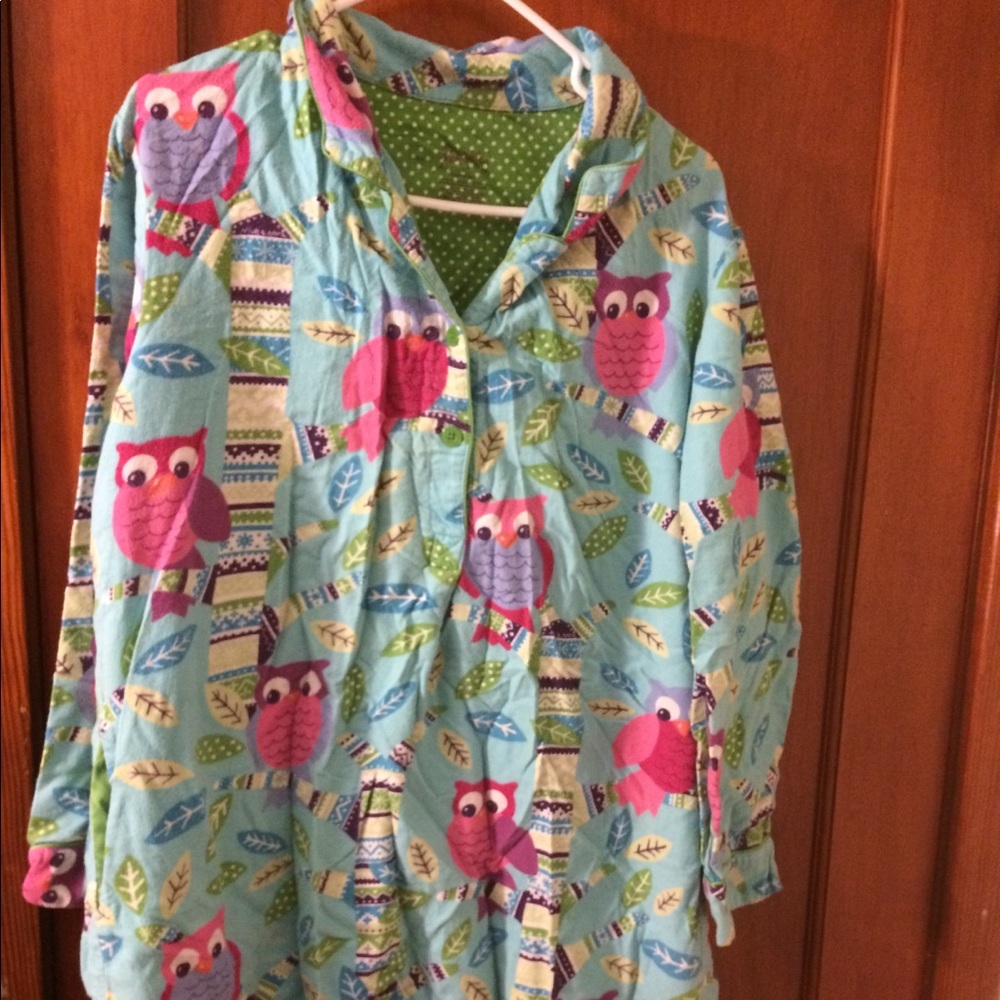 Owl pattern nightgown